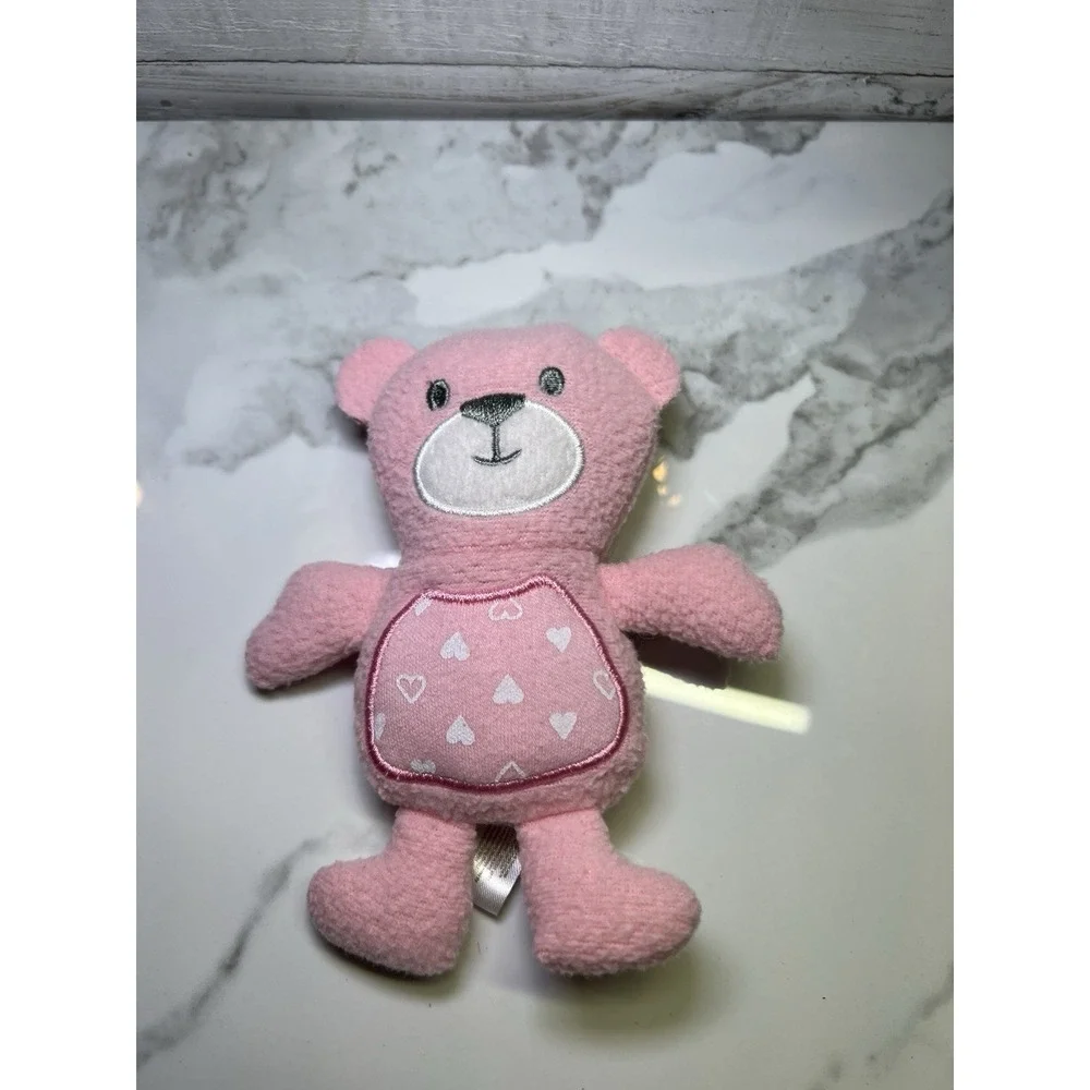 Cutie Pie Small Pink Teddy Baby Bear‎ Lovey Heart Belly